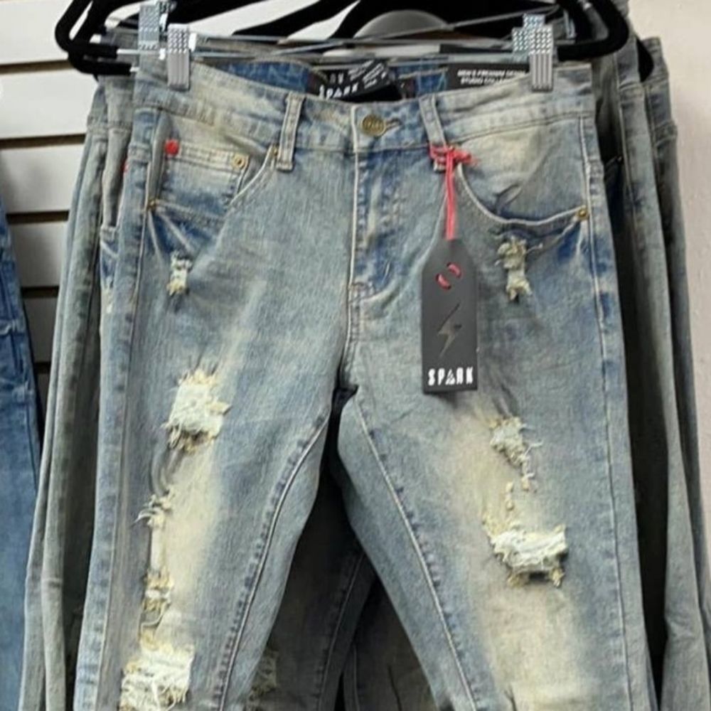 Sparks Mens Straight Leg Jeans